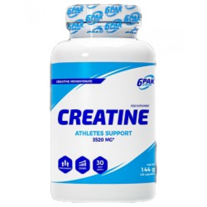 6PAK Nutrition - Creatine Monohydrate Caps / 120 капсули, 30 дози