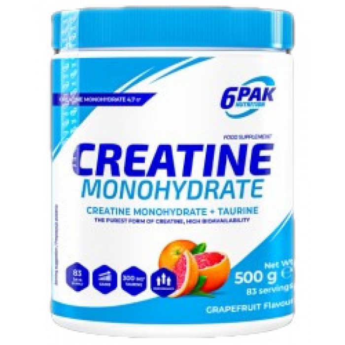 6PAK Nutrition - Creatine Monohydrate / 500 грама, 83 дози