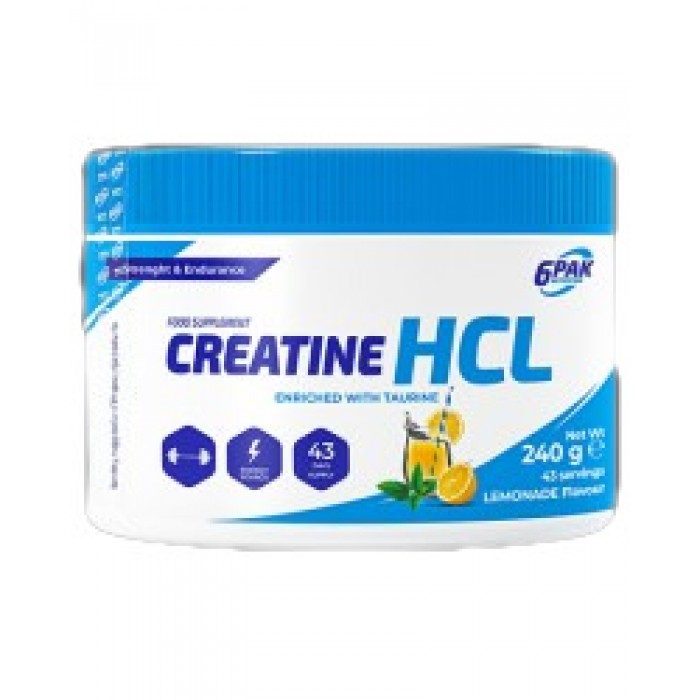 6PAK Nutrition - Creatine HCL Powder / 240 грама, 43 дози