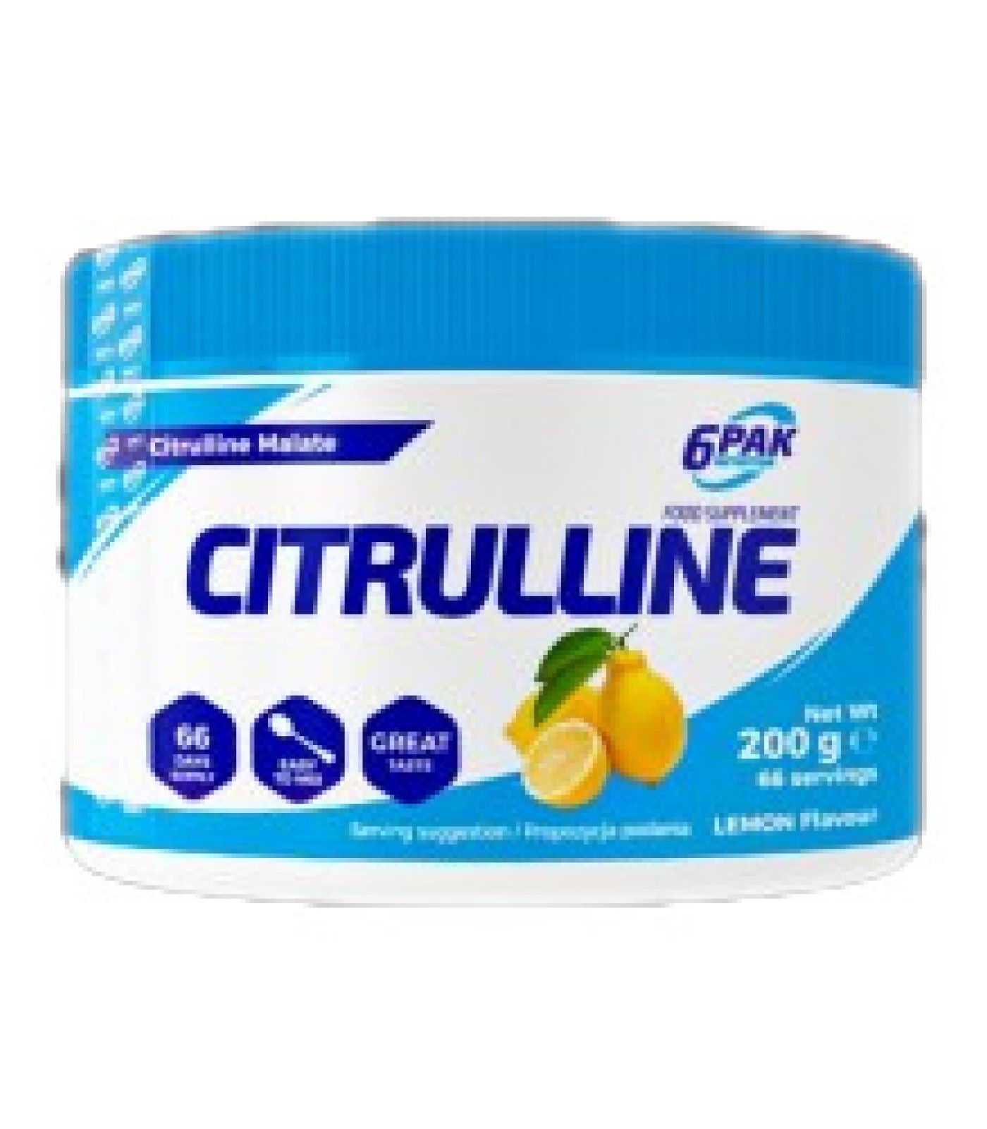 6PAK Nutrition - Citrulline Powder / 200 грама, 66 дози