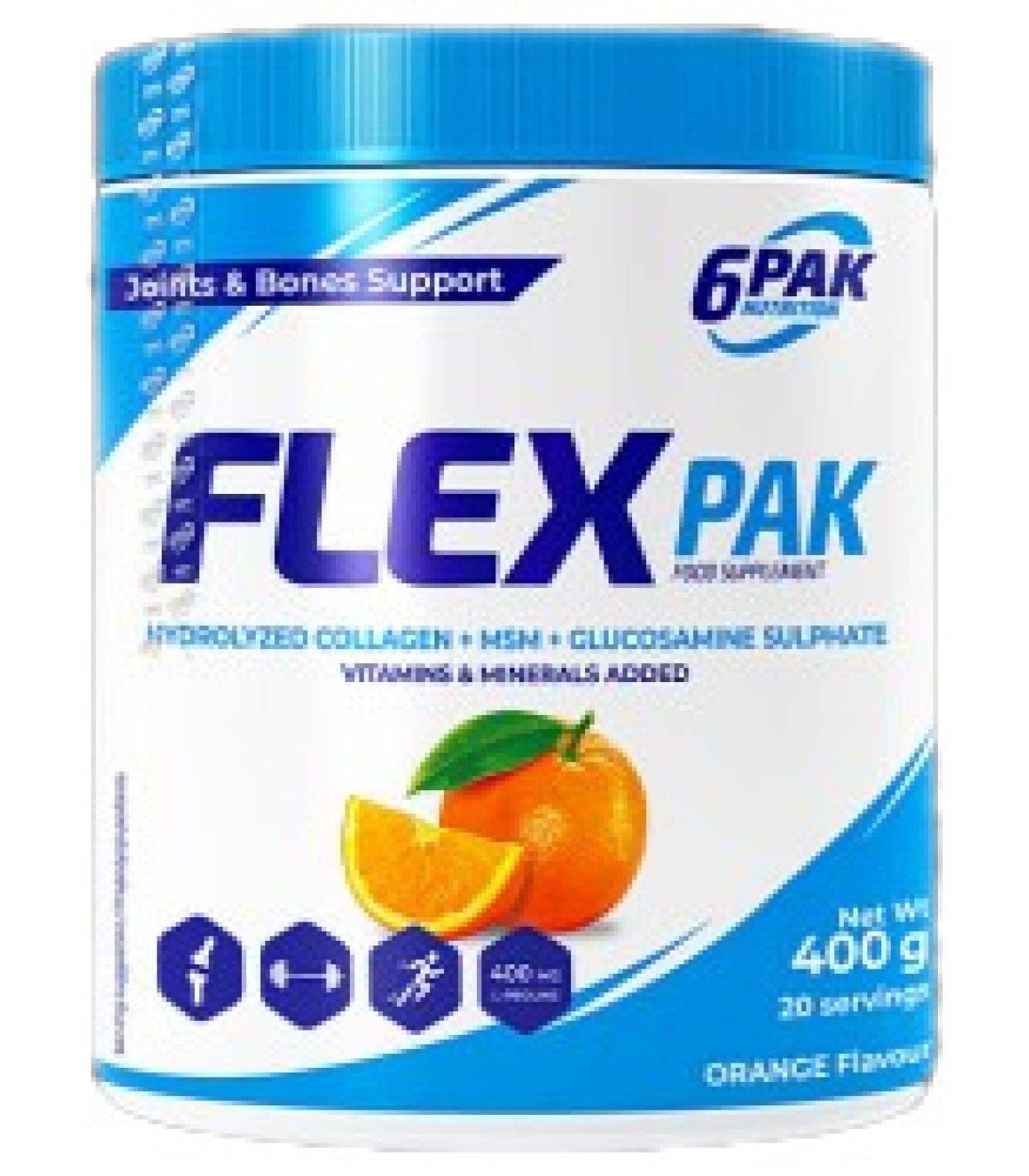 6PAK Nutrition - Flex Pak Powder / 400 грама, 20 дози