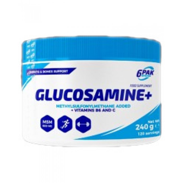 6PAK Nutrition - Glucosamine+ Powder / 240 грама, 120 дози