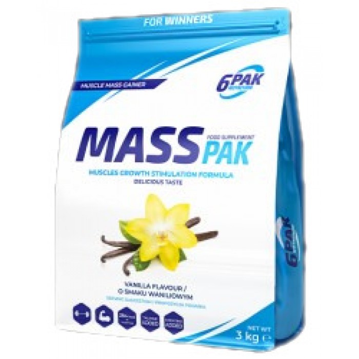 6PAK Nutrition - MASS PAK / 3000 грама, 30 дози