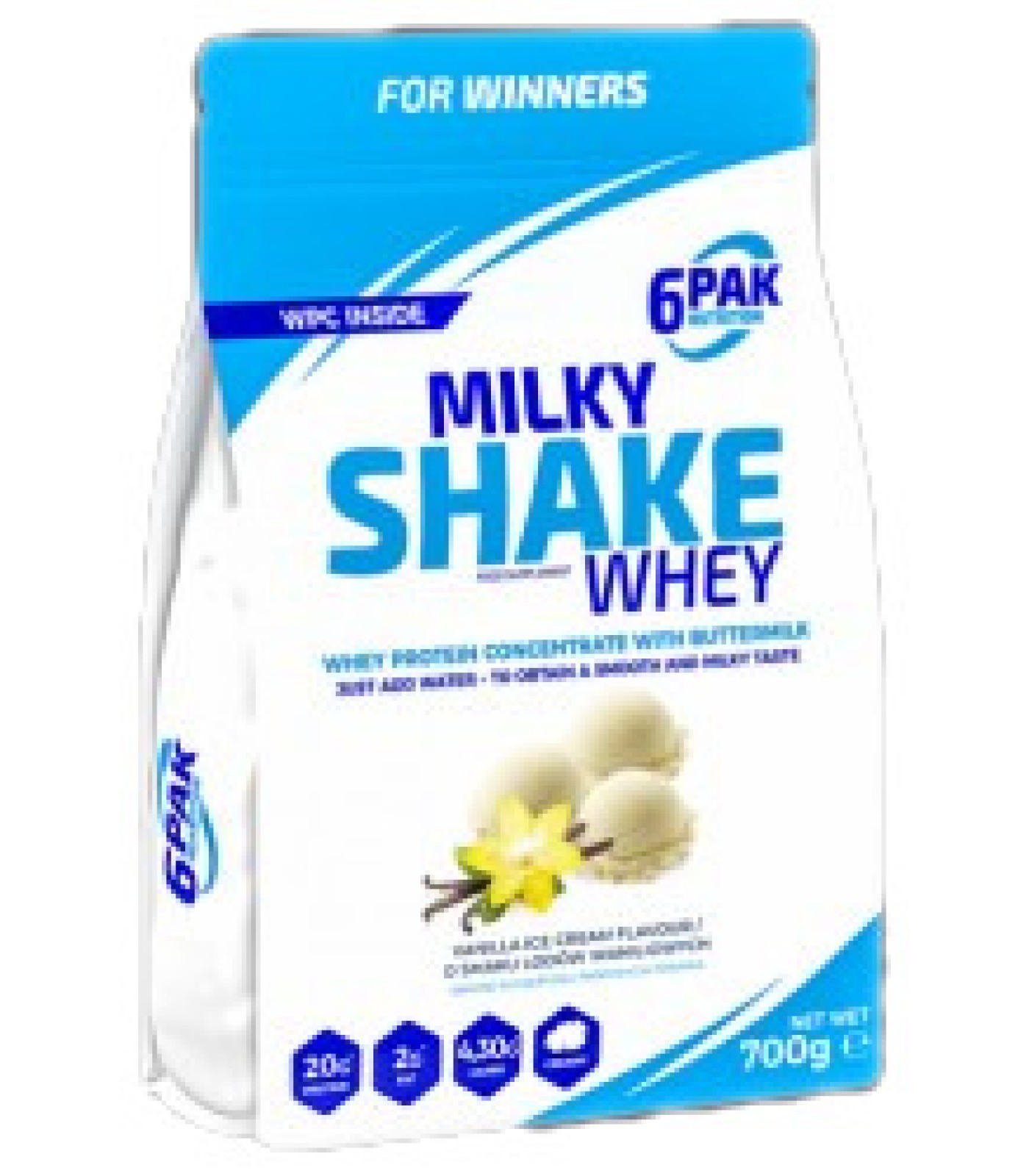 6PAK Nutrition - Milky Shake Whey / 700 грама, 23 дози