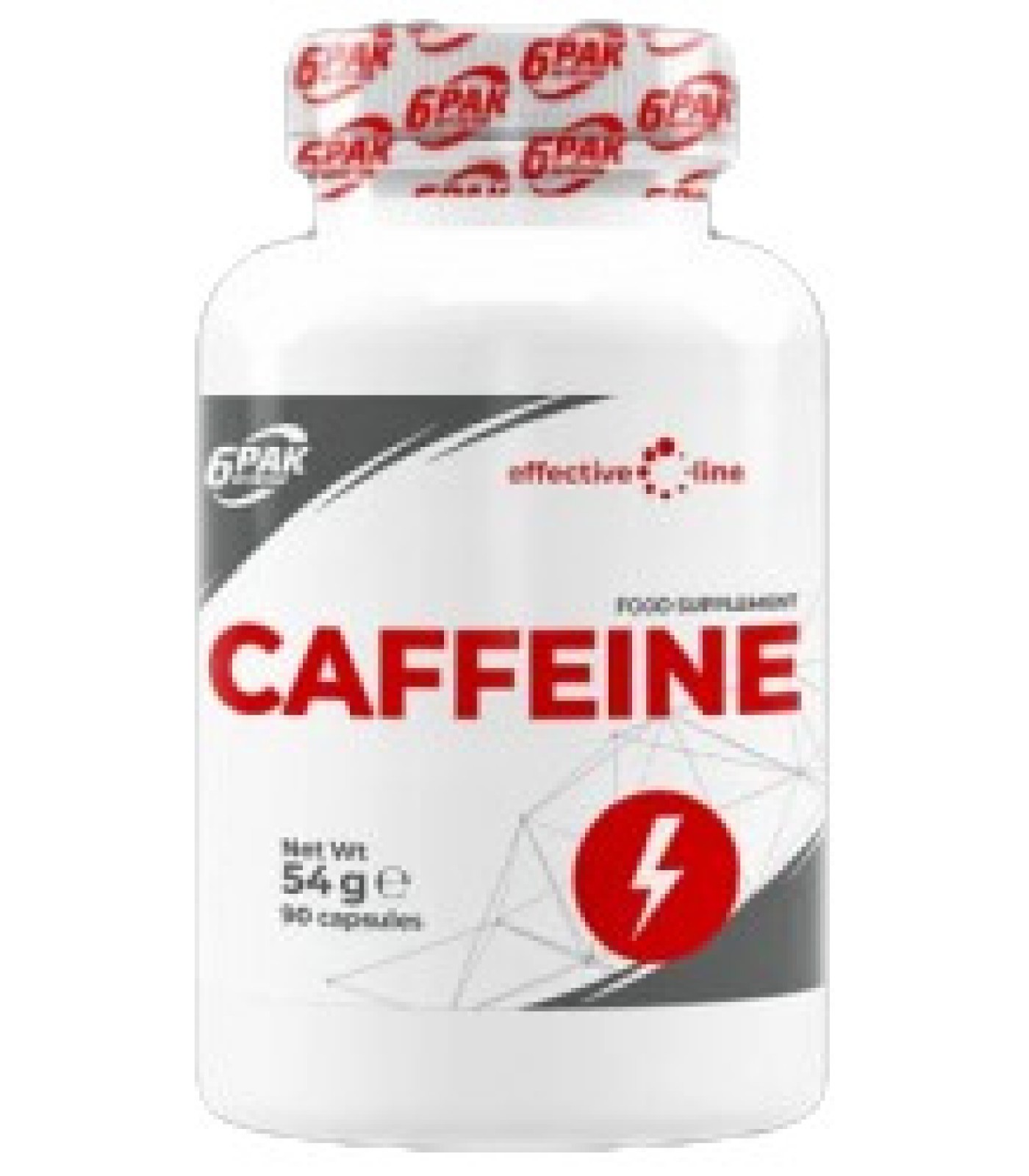 6PAK Nutrition - Caffeine 200 mg / 90 капсули, 90 дози