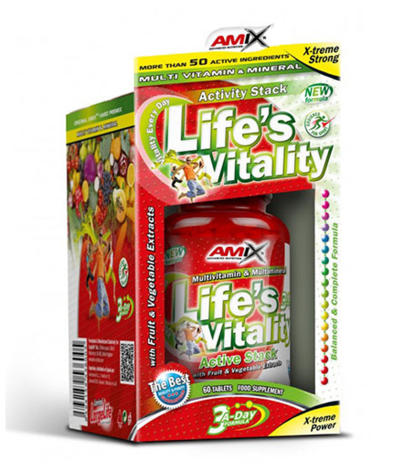 AMIX Life's Vitality Active Stack 60 Tabs.