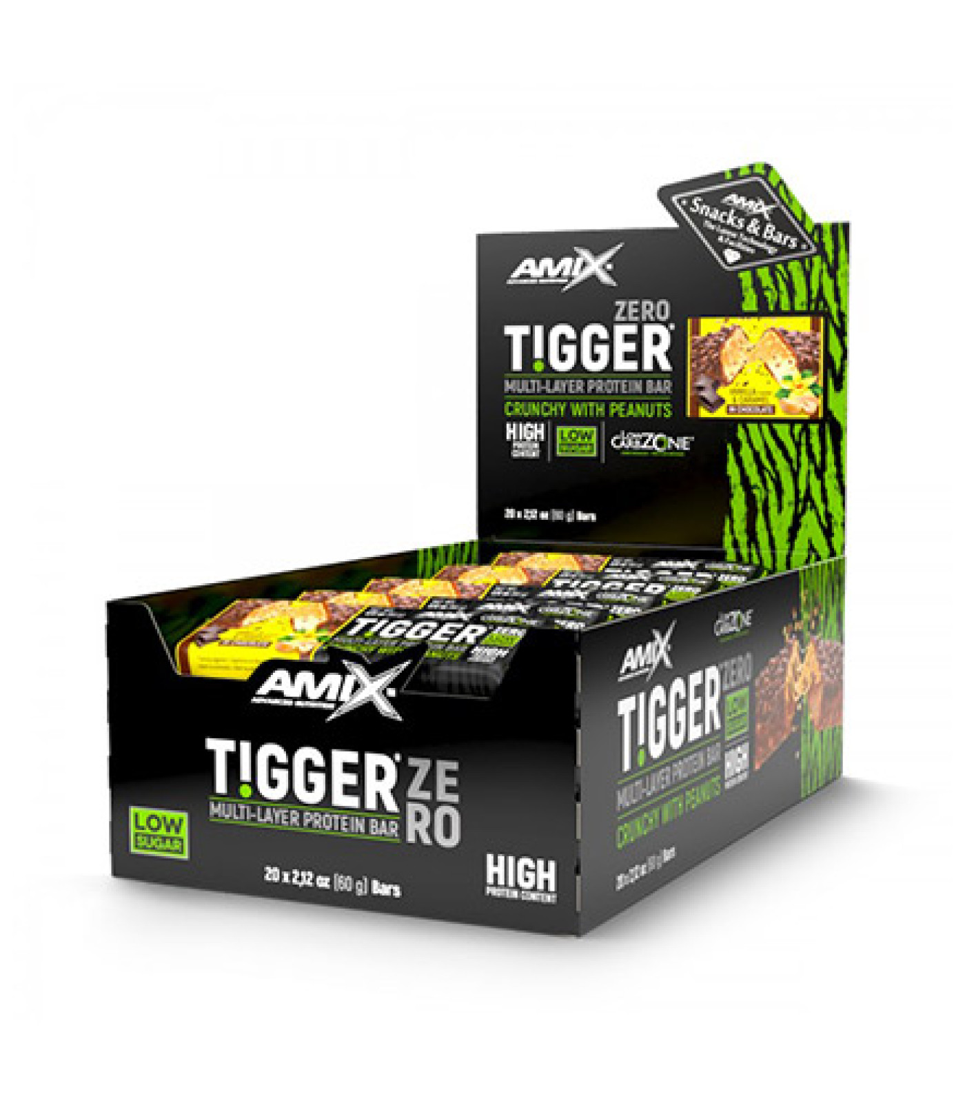 AMIX TIGGER® Zero bar Box / 20 x 60 g AMIX TIGGER® Zero bar Box / 20 x 60 g