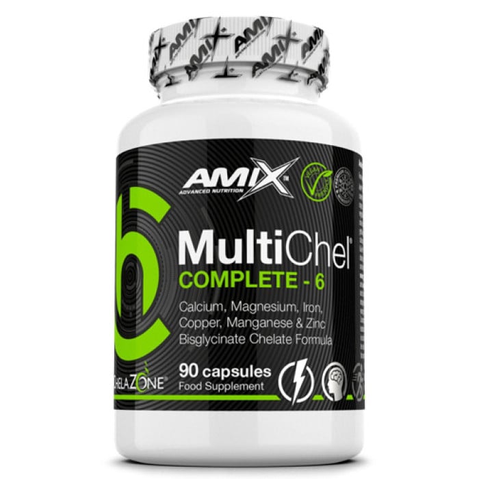 AMIX ChelaZone® MultiChel® Complete 6 Bisglycinate Chelate / 90 Vcaps