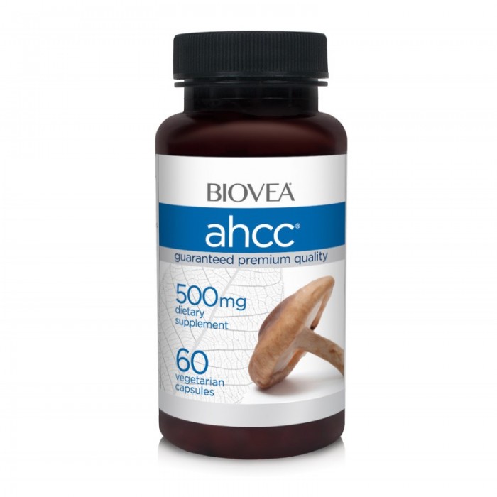 Biovea AHCC 500mg Mushroom Immunity Formula - Активен Хемицелулозен Компонент