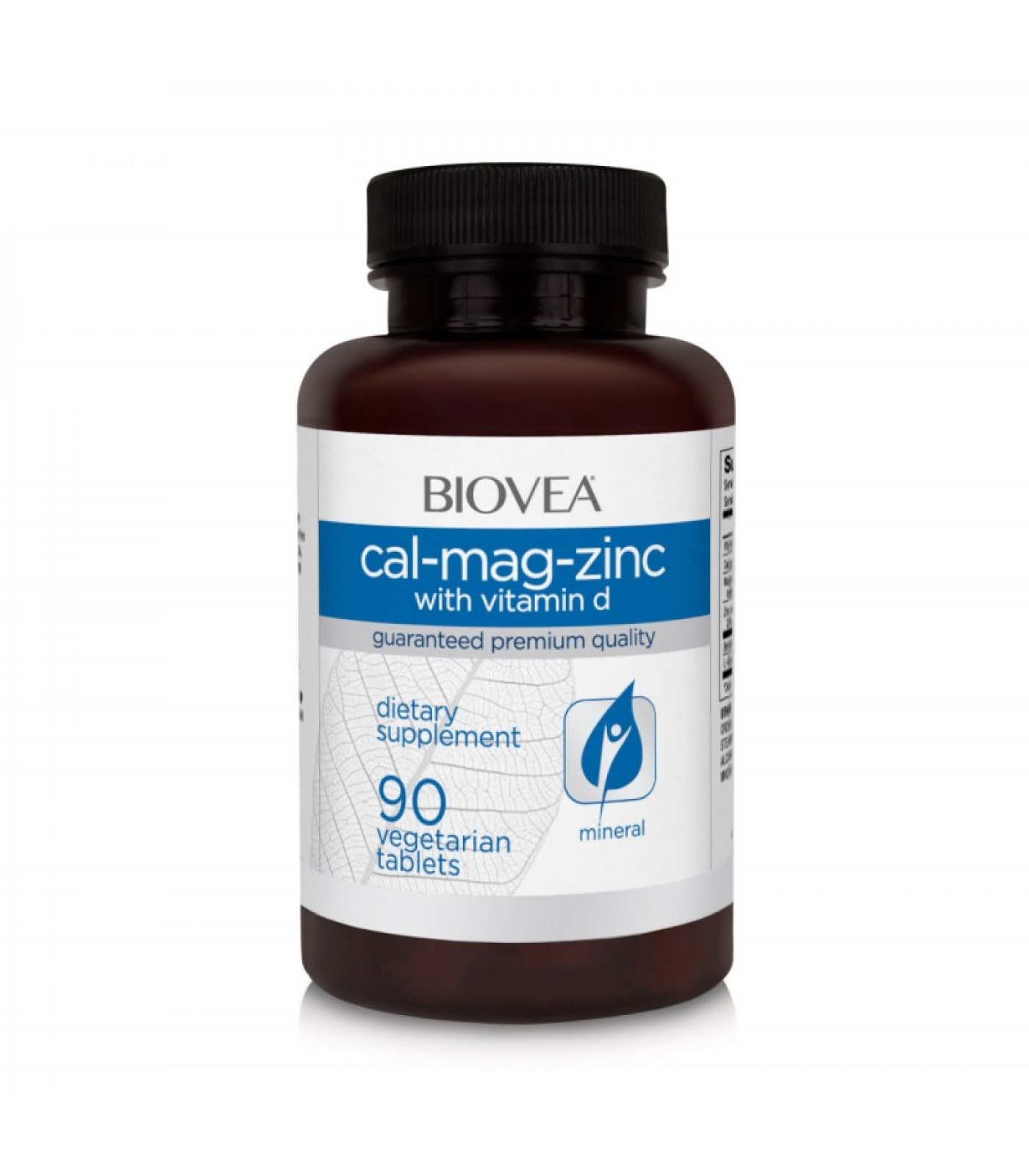 Biovea Cal-Mag-Zinc + Vitamin D - Калций + Магнезий + Цинк + Витамин D 90 tabs