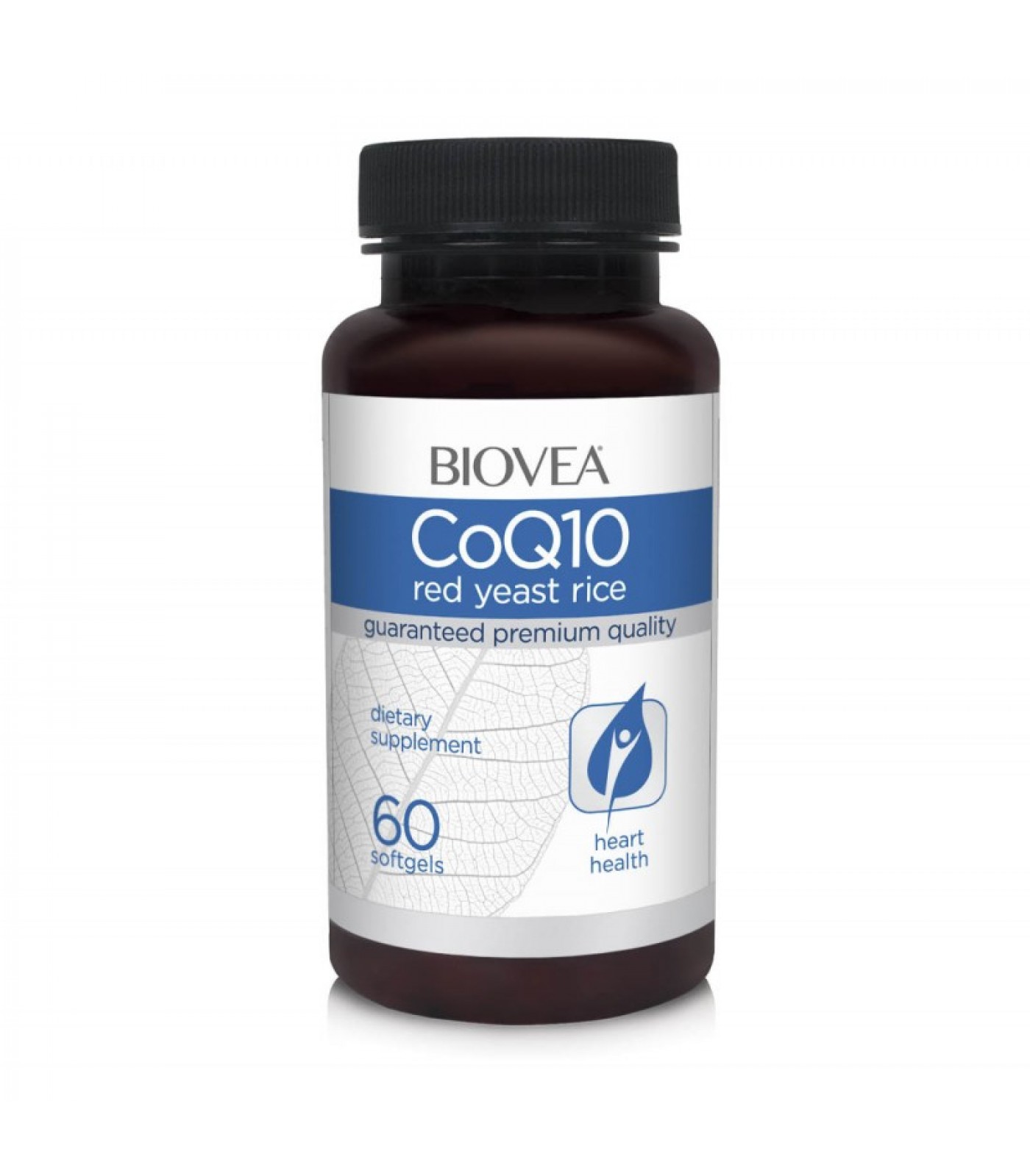 Biovea CoQ10 60mg & Red Yeast Rice - Коензим Q10 + Дрожди от Червен Ориз