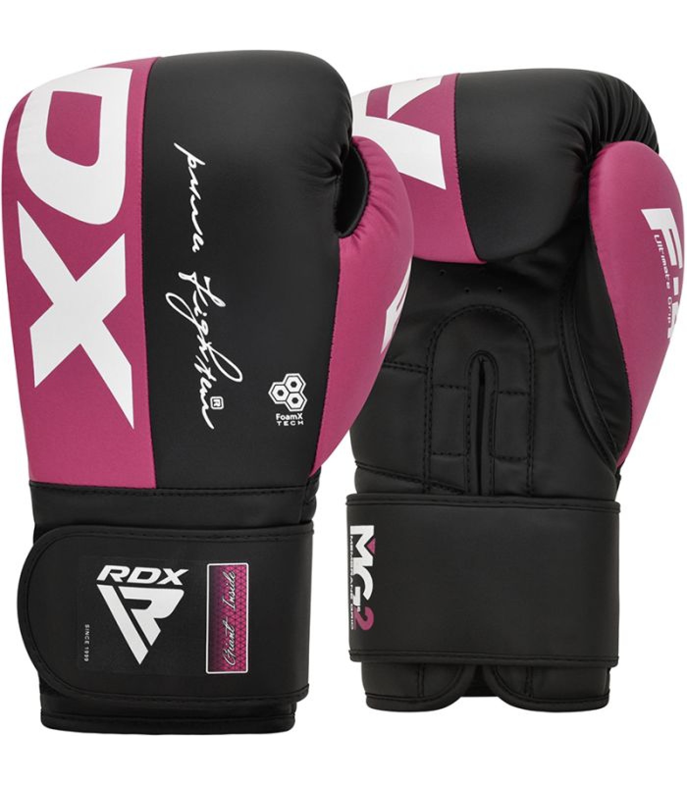 Боксови ръкавици - RDX BOXING GLOVES REX F4- PINK/BLACK - BGR-F4P