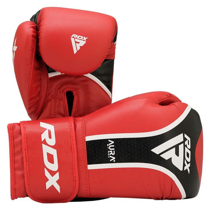 Боксови ръкавици - RDX Aura Plus T-17 Gloves - Red/Black - BGR-T17+RB