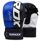 MMA ръкавици - RDX T6 MMA Sparring Gloves 7oz - Blue - GGR-T6+B