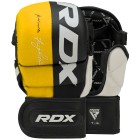 MMA ръкавици - RDX T6 MMA Sparring Gloves 7oz - Yellow - GGR-T6+Y
