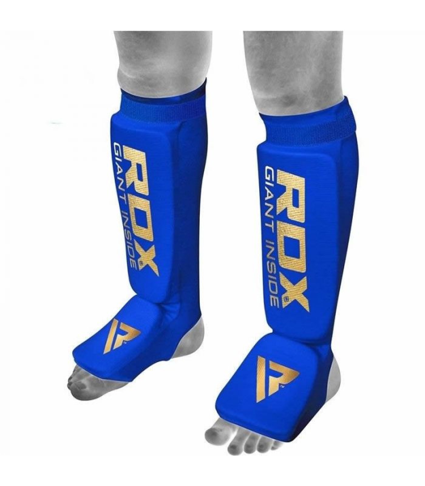 Протектори за крака - RDX SI Shin Instep Guards Cotton - Blue - HYP-SIU