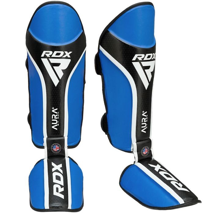 Протектори за крака - RDX Aura Plus T-17 Shin Instep - Blue/Black - SGR-T17+BB
