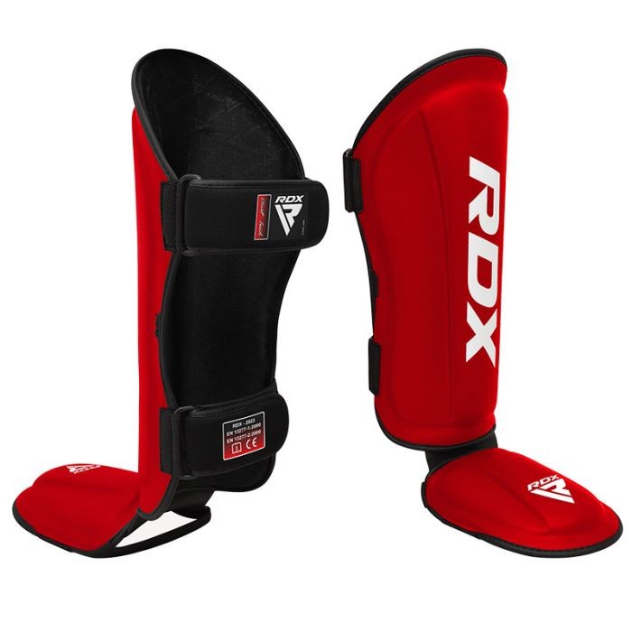 Протектори за крака - RDX T1 Shin Instep Guards - Red - SGR-T1RW​