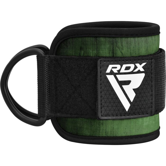 Наглезеници за фитнес(чифт) - RDX A4 Ankle Straps For Gym Cable Machine - Army green - WAN-A4AG-P