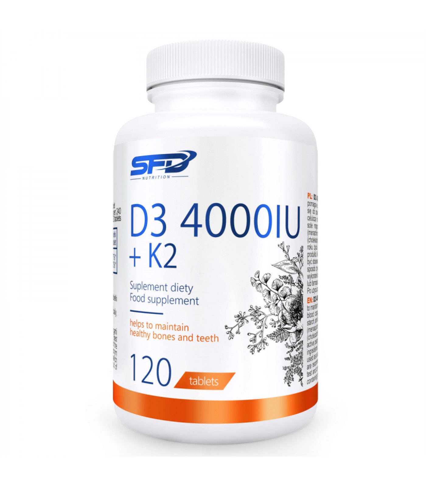 SFD D3 4000 + K2 - Витамин D3 + K2