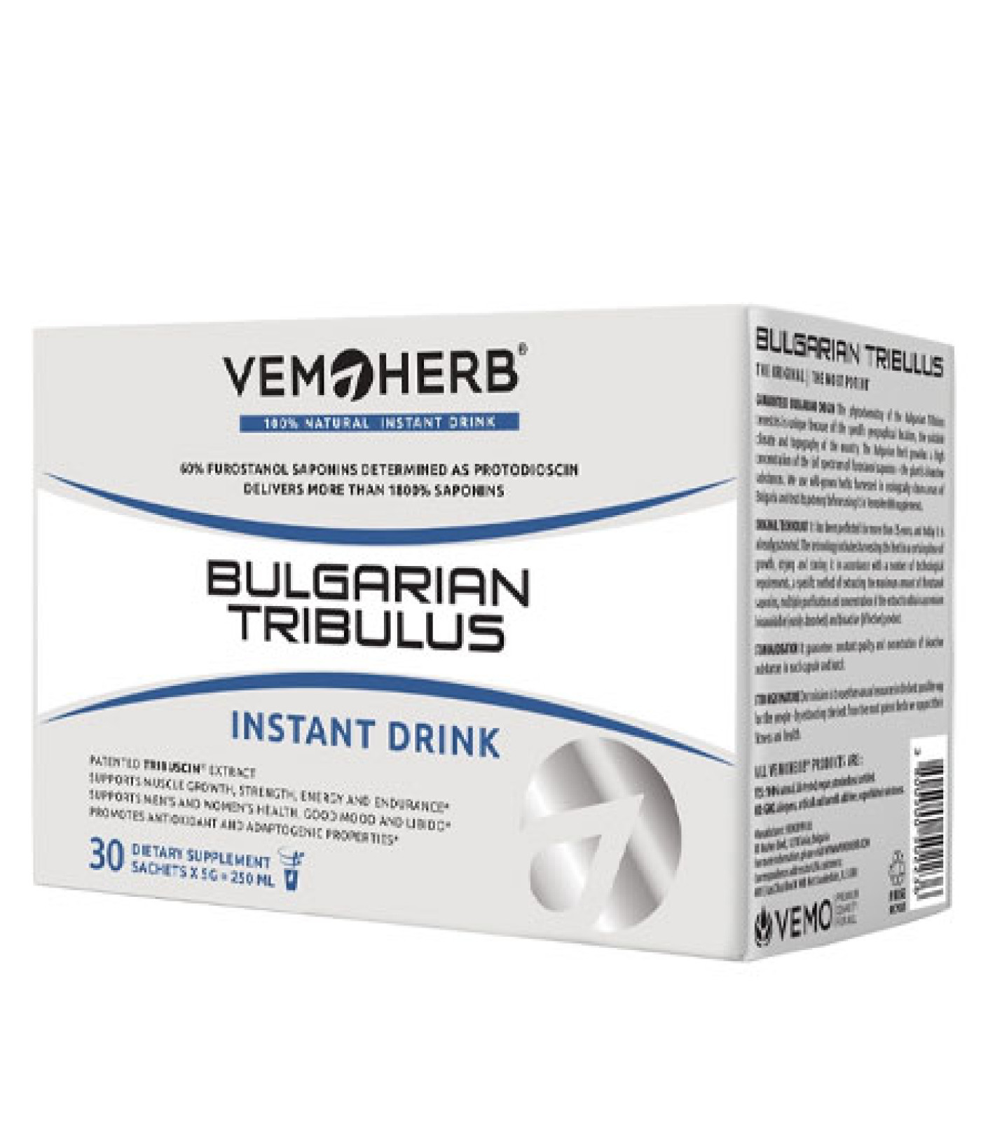 VEMOHERB Bulgarian Tribulus Drink Box / 30x Sachets