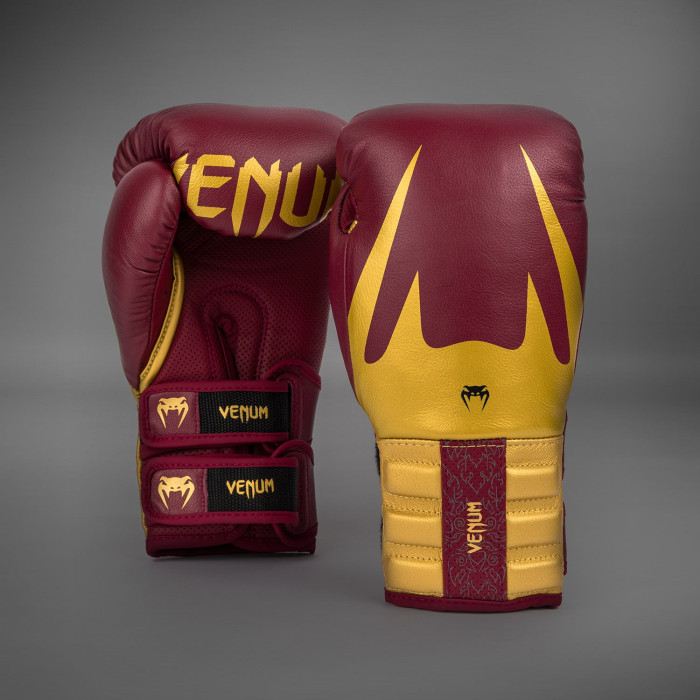 Боксови ръкавици - Venum Reverso Boxing Gloves - Cherry Red/Gold