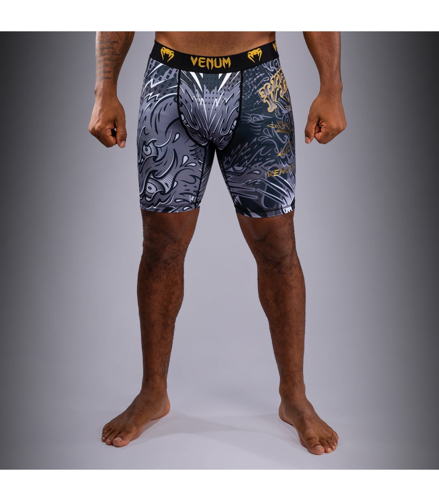 Къс Клин - Venum Wolf Atak Vale Tudo Shorts - Black/Grey​
