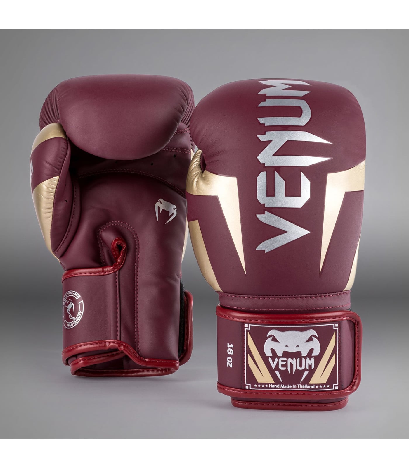 Боксови ръкавици - Venum Elite Boxing Gloves - Burgundy/Gold​