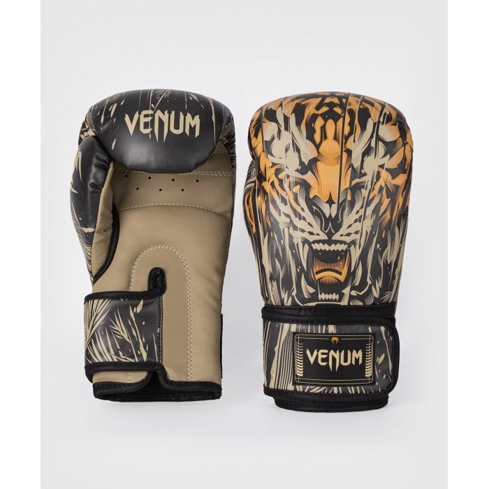 Боксови ръкавици - Venum Tiger Boxing Gloves - Black/Neon Orange​