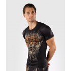 Рашгард - Venum Tiger Men's Short Sleeve Rashguard - Black/Neon Orange​
