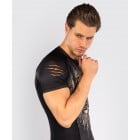 Рашгард - Venum Tiger Men's Short Sleeve Rashguard - Black/Neon Orange​