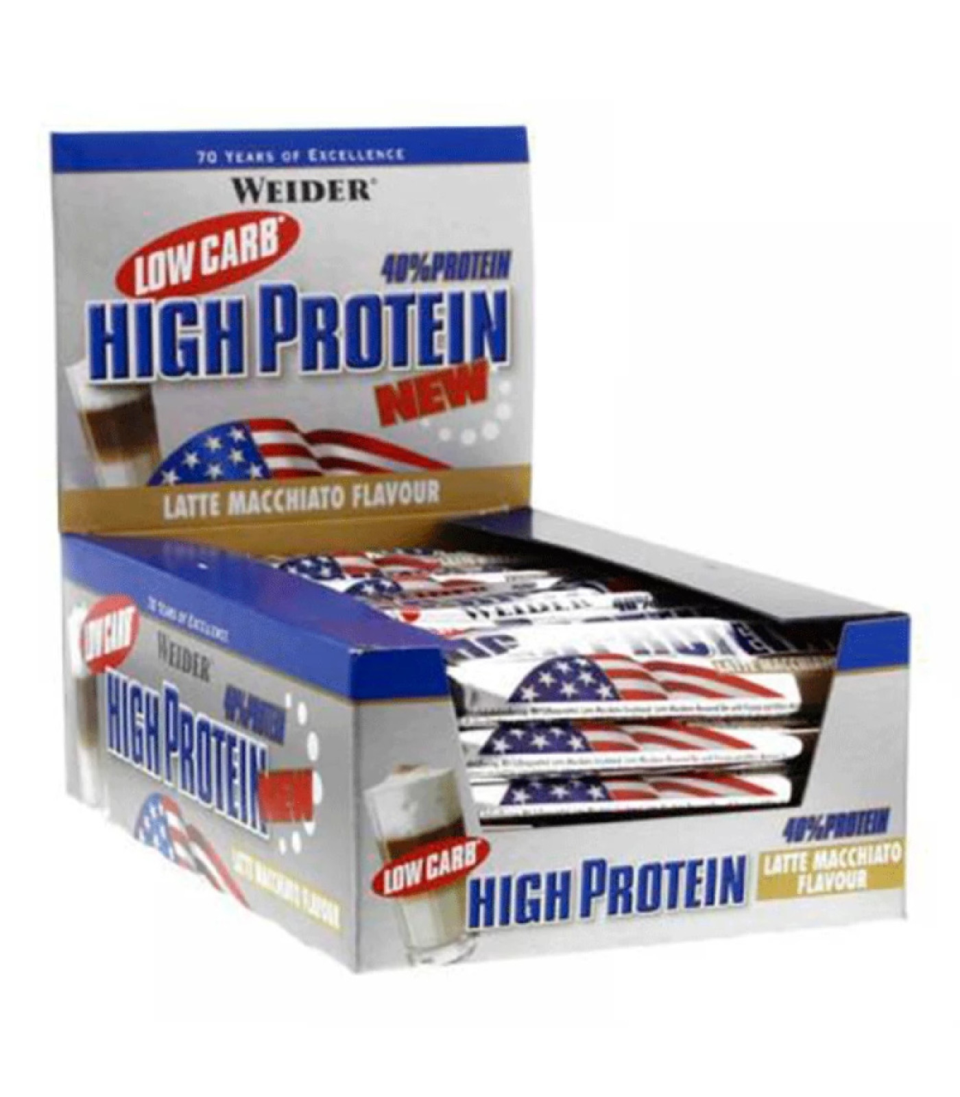 WEIDER Low Carb High Protein Bar - 24 x 50 gr