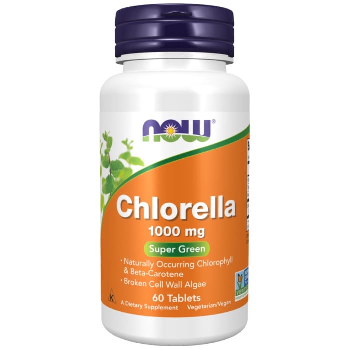 NOW Foods - Chlorella 1000 mg (20 дози)
