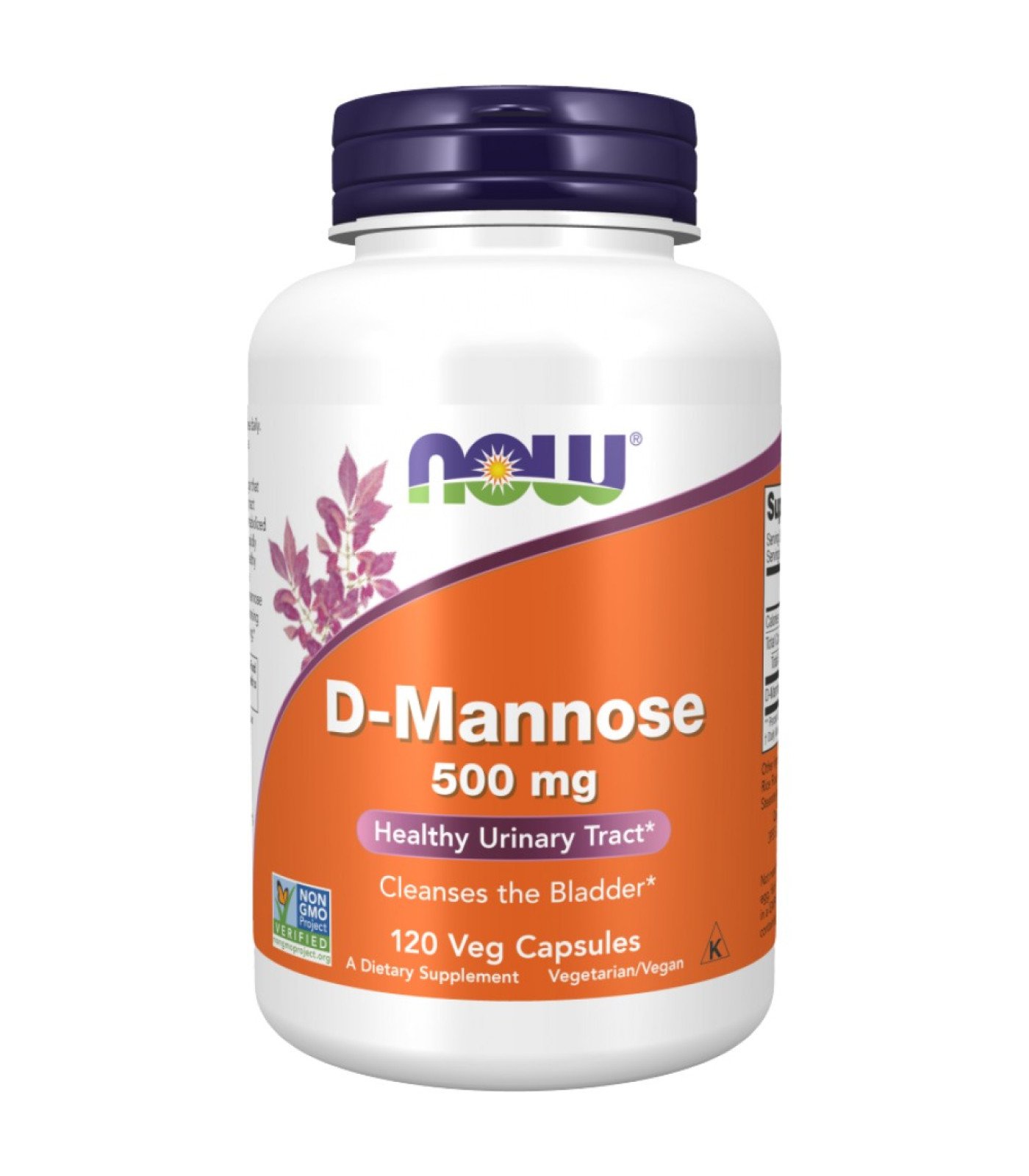 NOW Foods - D-Mannose 500 mg (40 дози)
