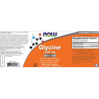 NOW Foods - Glycine 1000 mg (33 дози)