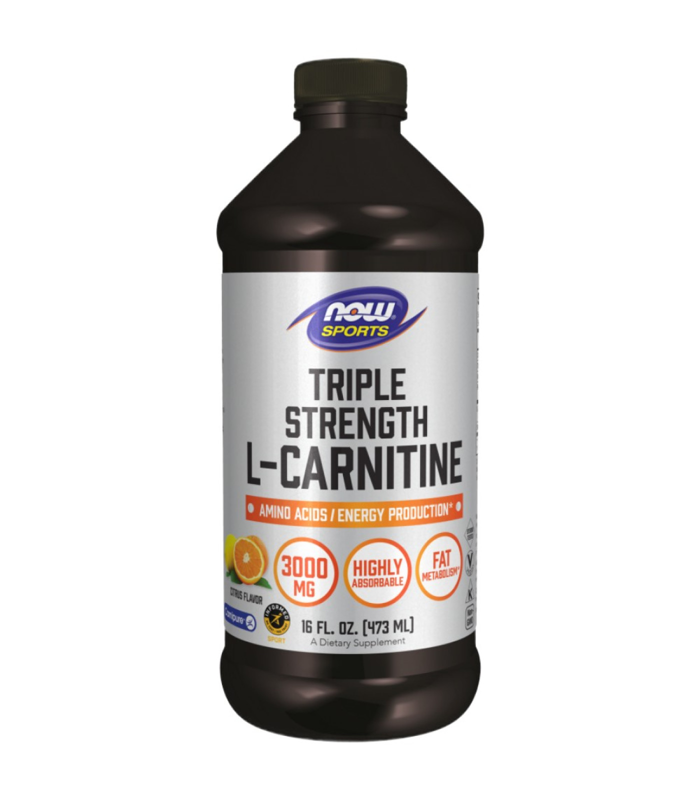 NOW Foods - L-Carnitine Liquid 3000 mg