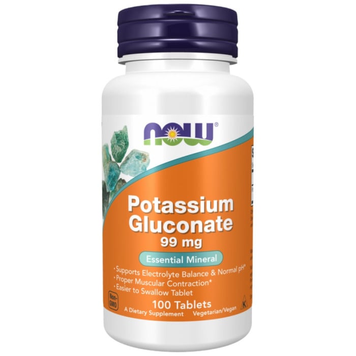 NOW Foods - Potassium Gluconate (100 дози)