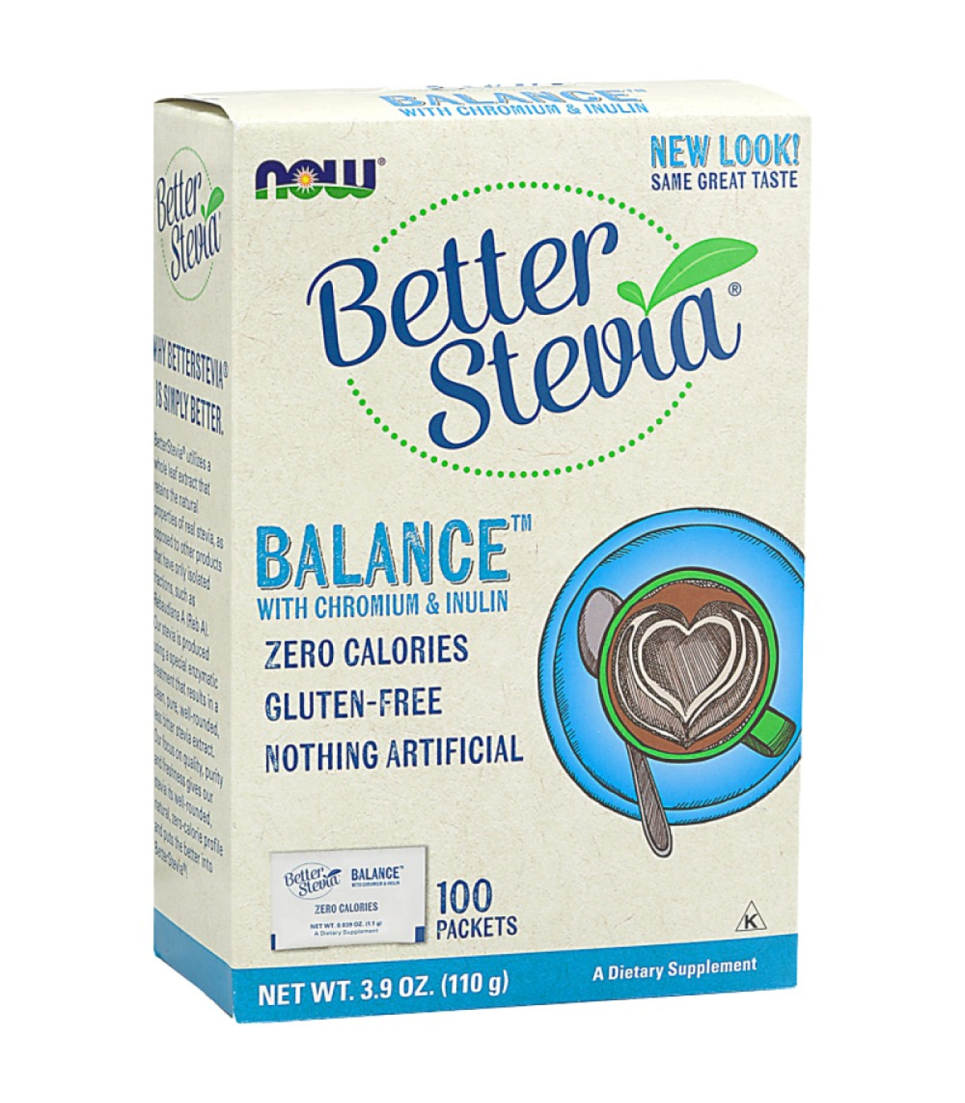 NOW Foods - Better Stevia® Balance™ | with Chromium & Inulin NOW Foods - Better Stevia® Balance™ | with Chromium & Inulin