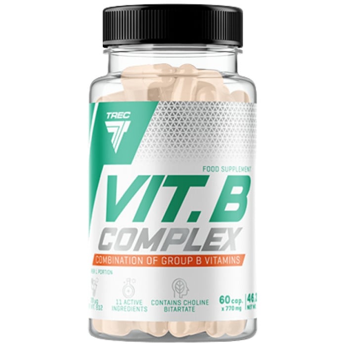 Trec Nutrition - Vit. B-Complex | Vitamin B Group Completion / 60 капсули, 60 дози