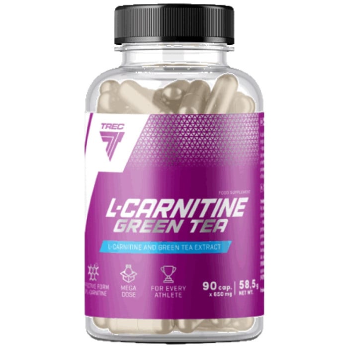 Trec Nutrition - L-Carnitine + Green Tea Caps / 180 капсули, 45 дози