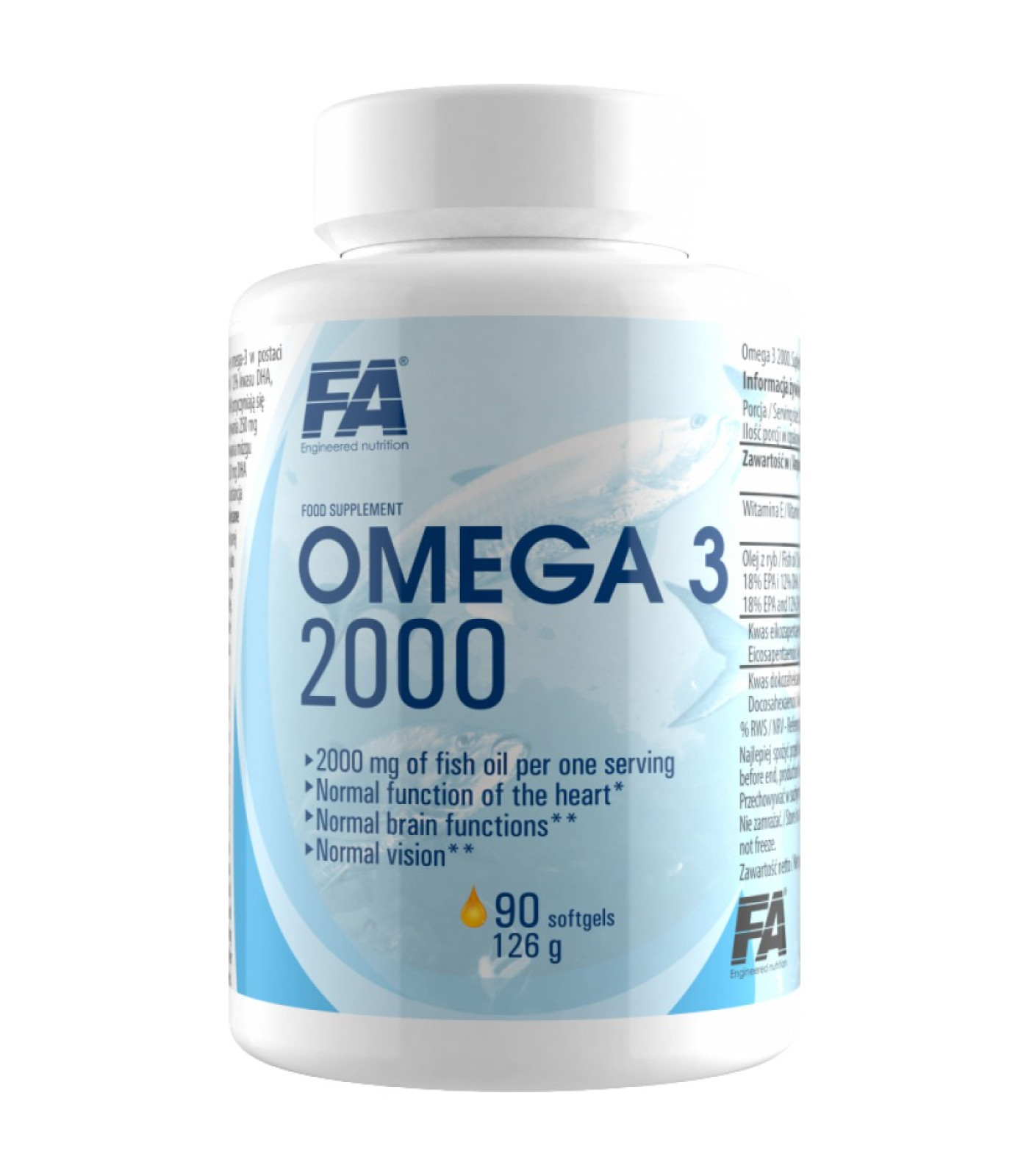 FA Nutrition - Omega 3 Fish Oil 2000 (45 дози)