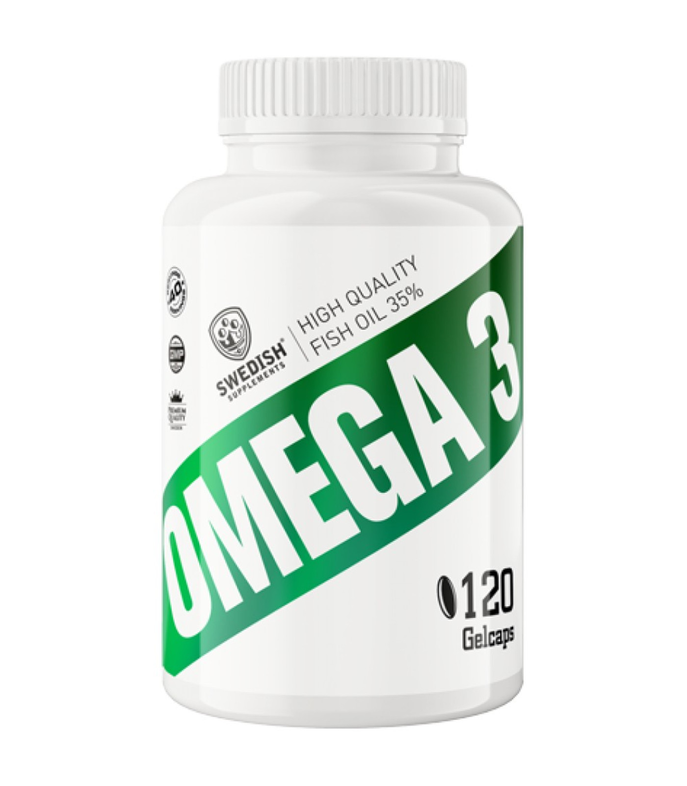 SWEDISH Supplements - Be Smart - Omega 3 / 120 Гел капсули, 40 дози