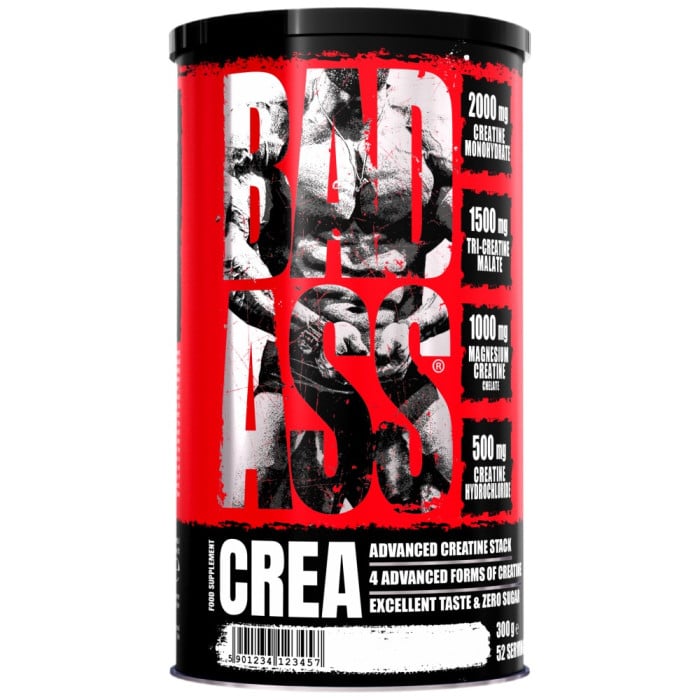 BAD ASS - BAD ASS Crea | 4 Advanced Forms of Creatine Matrix / 300 грама, 52 дози
