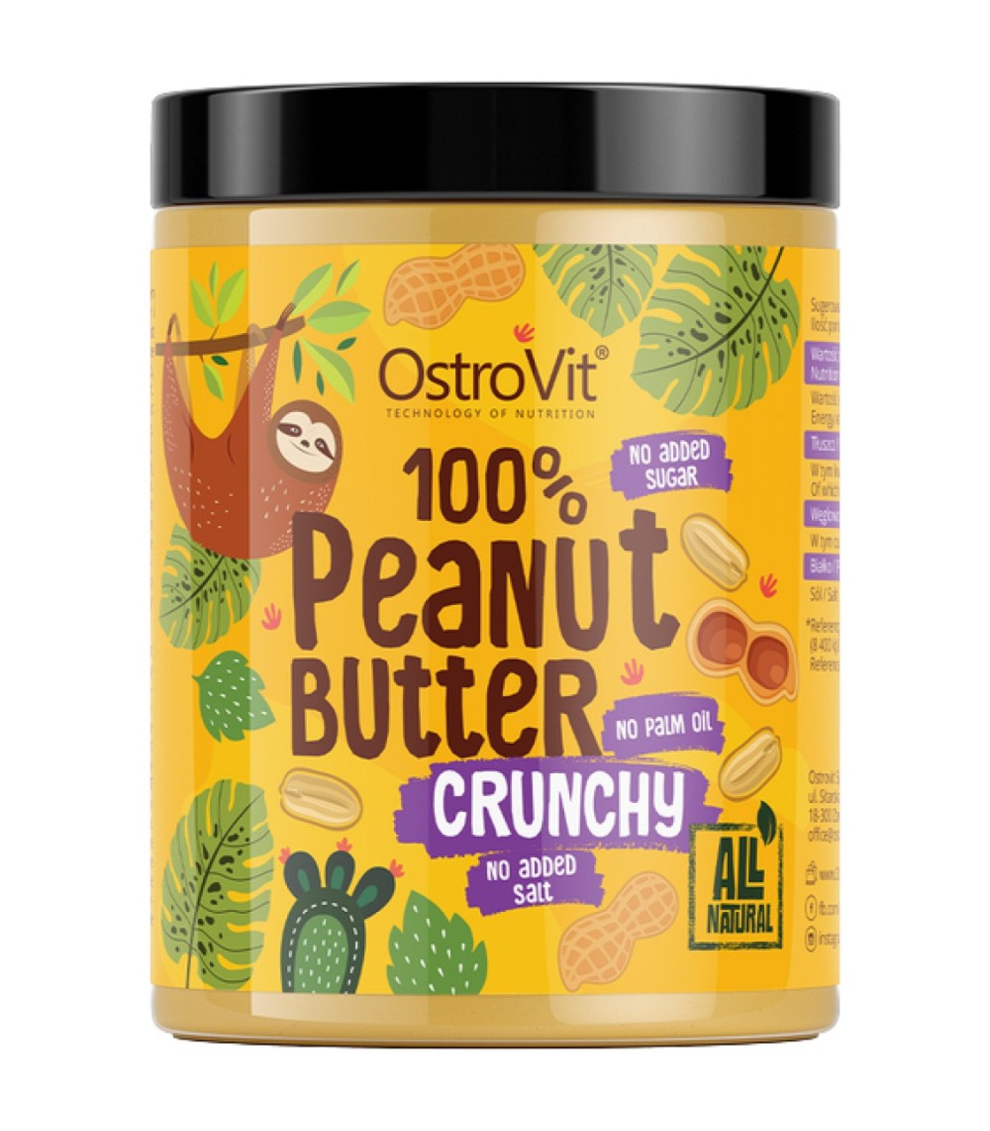 OstroVit - 100% Peanut Butter Crunchy / 1000 грама