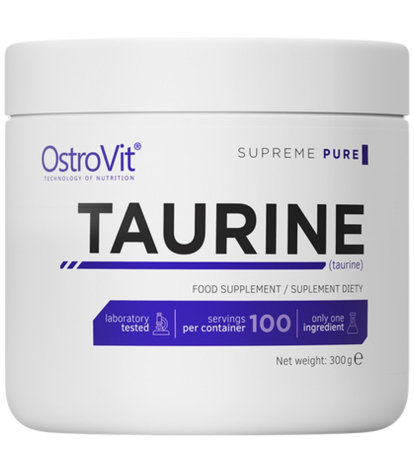 OstroVit - Taurine Powder / 300 грама, 100 дози