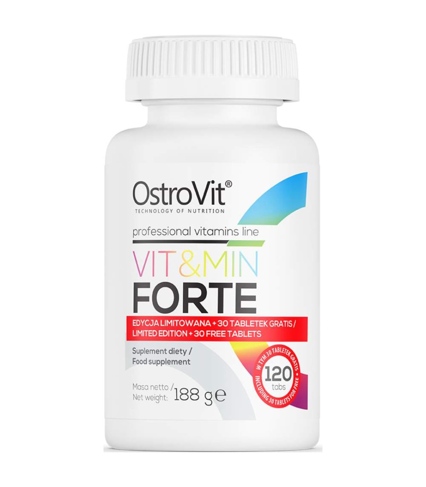 OstroVit - VIT&MIN Forte / Limited Edition / 120 Таблетки, 120 дози