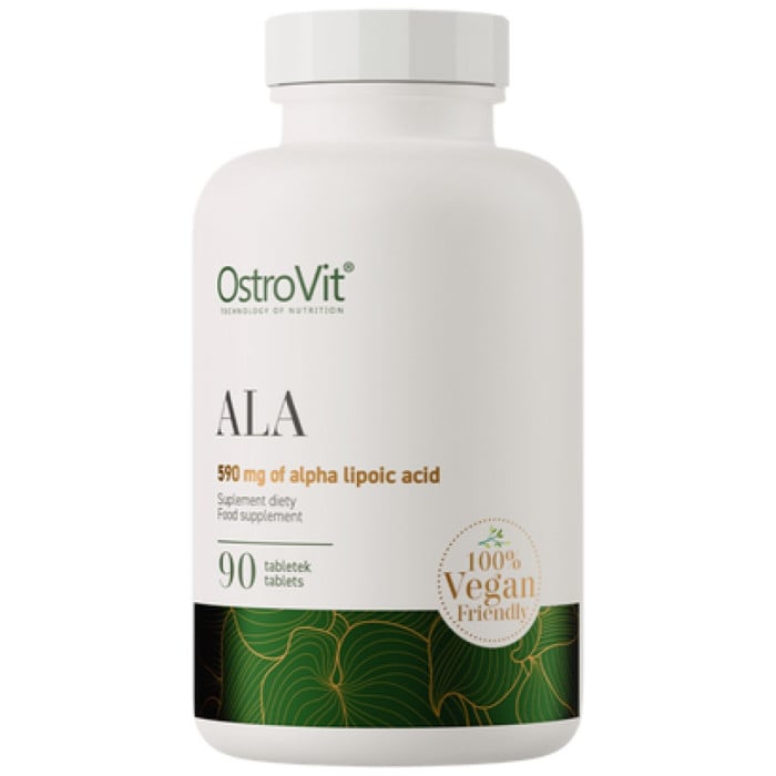 OstroVit - ALA / Alpha Lipoic Acid 590 mg / 90 Таблетки, 90 дози