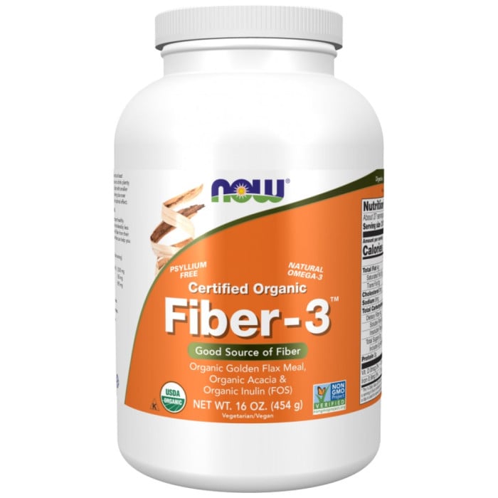 NOW Foods - Fiber - 3 (27 дози)