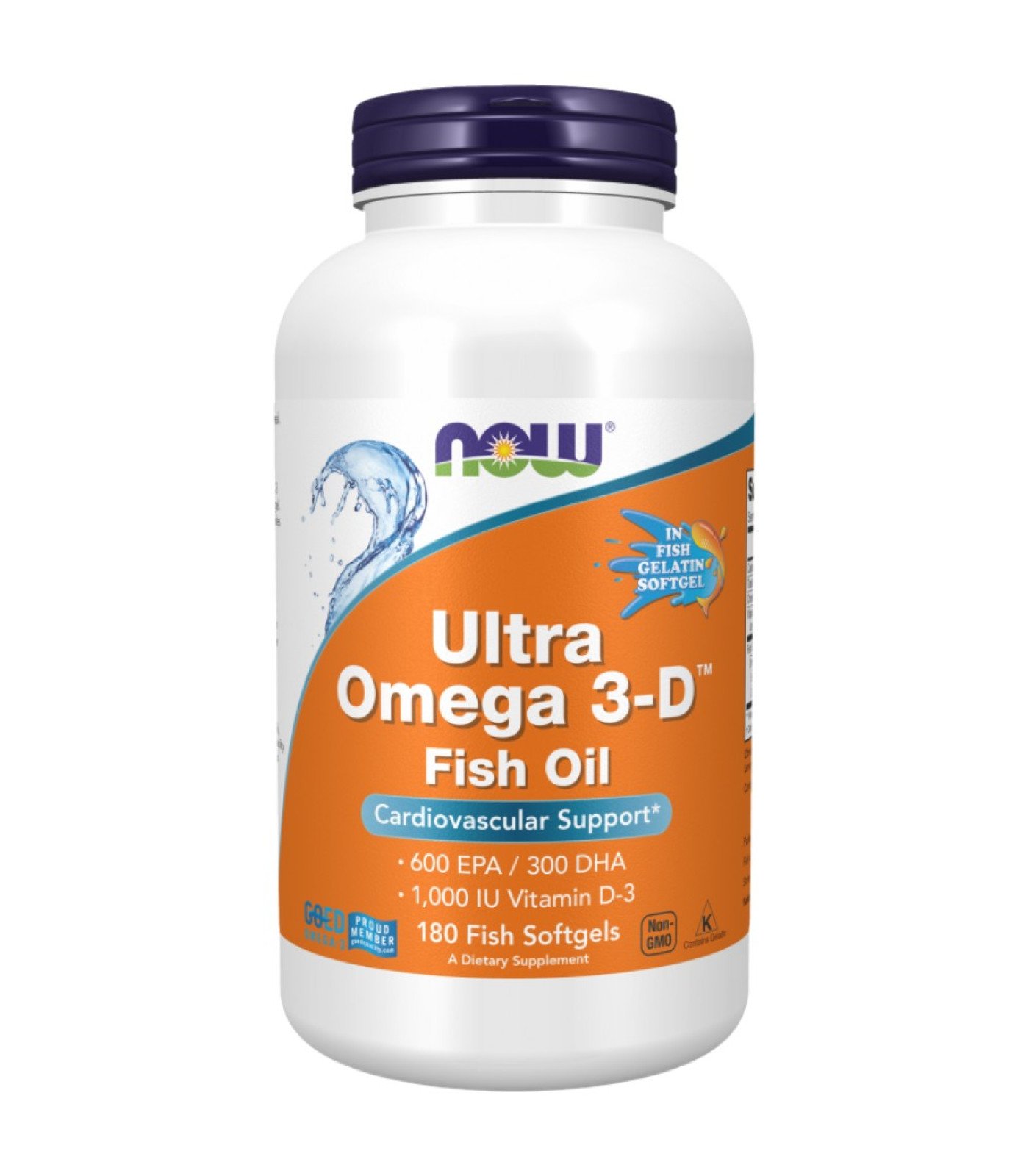 NOW Foods - Ultra Omega 3-D with Vitamin D-3 (180 дози)