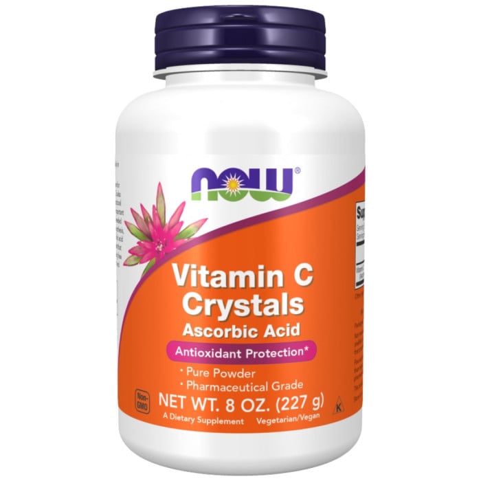 NOW Foods - Vitamin C | Ascorbic Acid - Pharmaceutical Grade (206 дози)